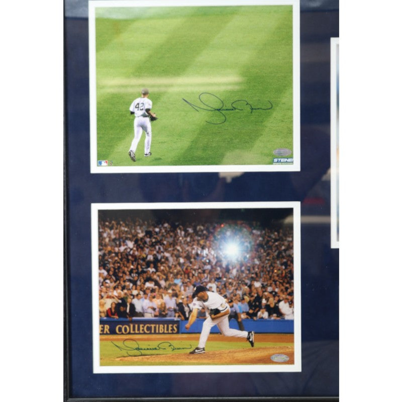 Mariano Rivera Yankees Multi Signed Inscribed Framed Quad 8x10 Photo Collage Steiner Holo