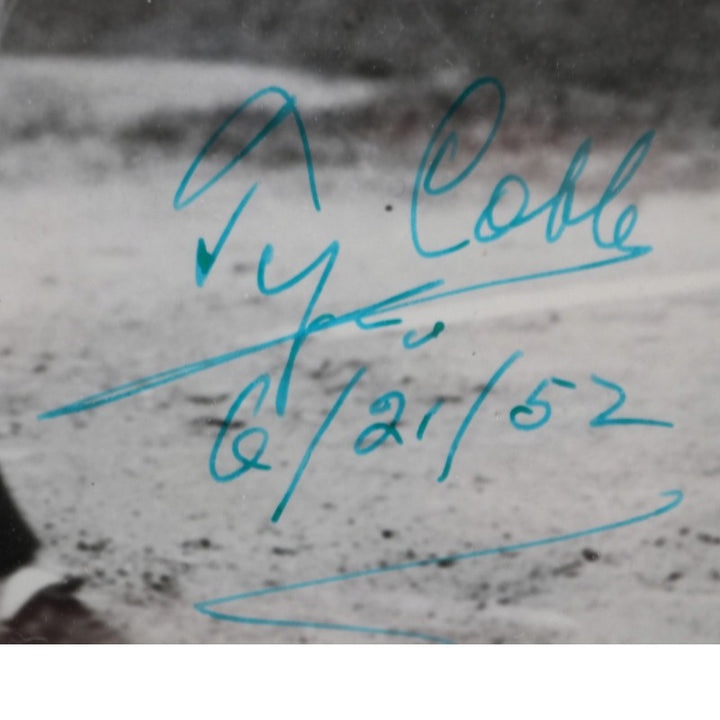 Ty Cobb Detroit Tigers Autographed Inscribed Framed 8x10 Photo PSA LOA Graded 10