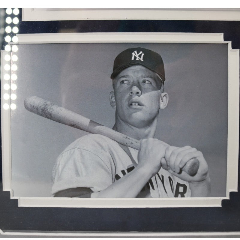 Mickey Mantle New York Yankees Signed Inscribed Painted Home Plate Shadow Box JSA LOA
