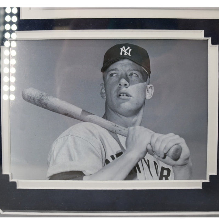 Mickey Mantle New York Yankees Signed Inscribed Painted Home Plate Shadow Box JSA LOA