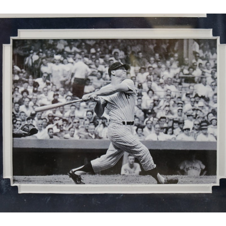 Mickey Mantle New York Yankees Signed Inscribed Painted Home Plate Shadow Box JSA LOA