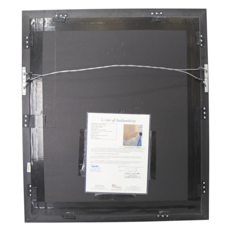 Mickey Mantle New York Yankees Signed Inscribed Painted Home Plate Shadow Box JSA LOA