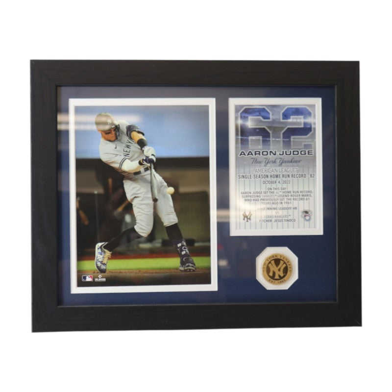 Aaron Judge New York Yankees 62 HR Framed 7x9 Photo Mint Collage