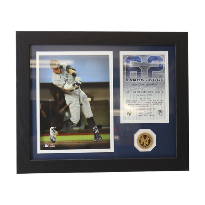 Aaron Judge New York Yankees 62 HR Framed 7x9 Photo Mint Collage