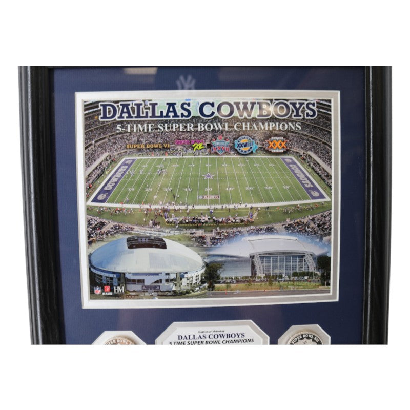 Dallas Cowboys 5x SB Champions Framed 8x10 Photo Mint LE 143/1000