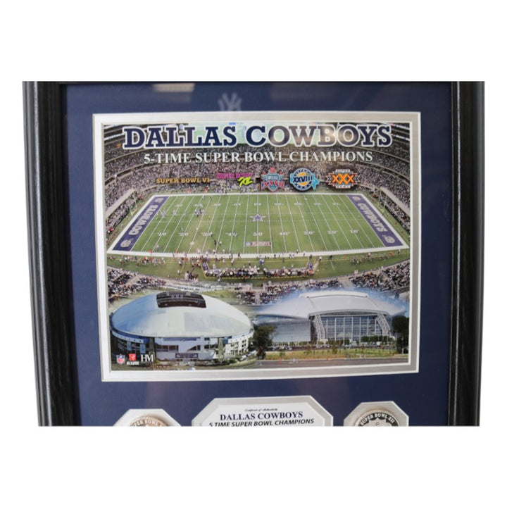 Dallas Cowboys 5x SB Champions Framed 8x10 Photo Mint LE 143/1000