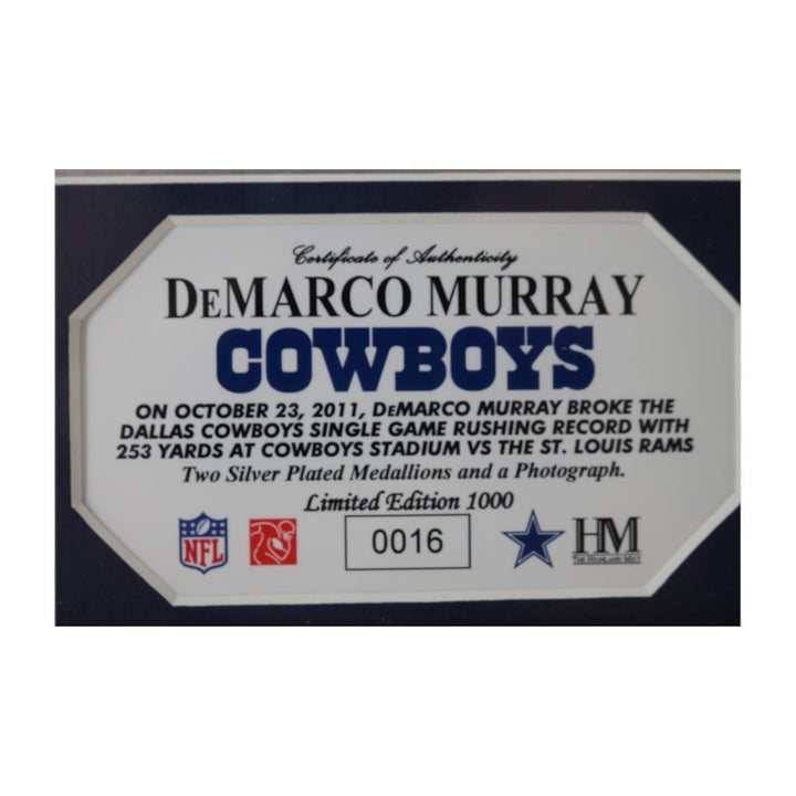 Demarco Murray Dallas Cowboys Framed 8x10 Photo Mint LE 16/1000