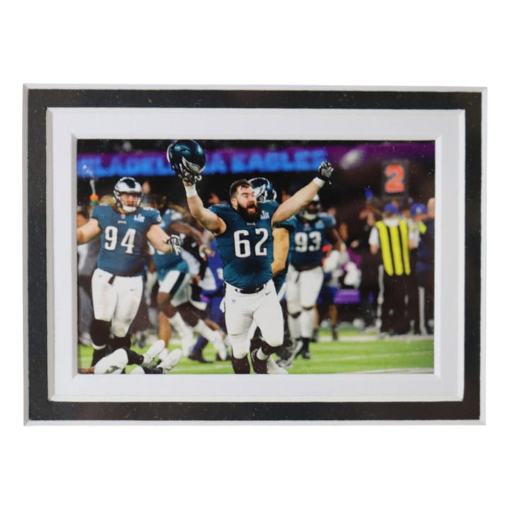Jason Kelce Philadelphia Eagles Framed Facsimile 8x10 Photo Mint Collage LE 035/500