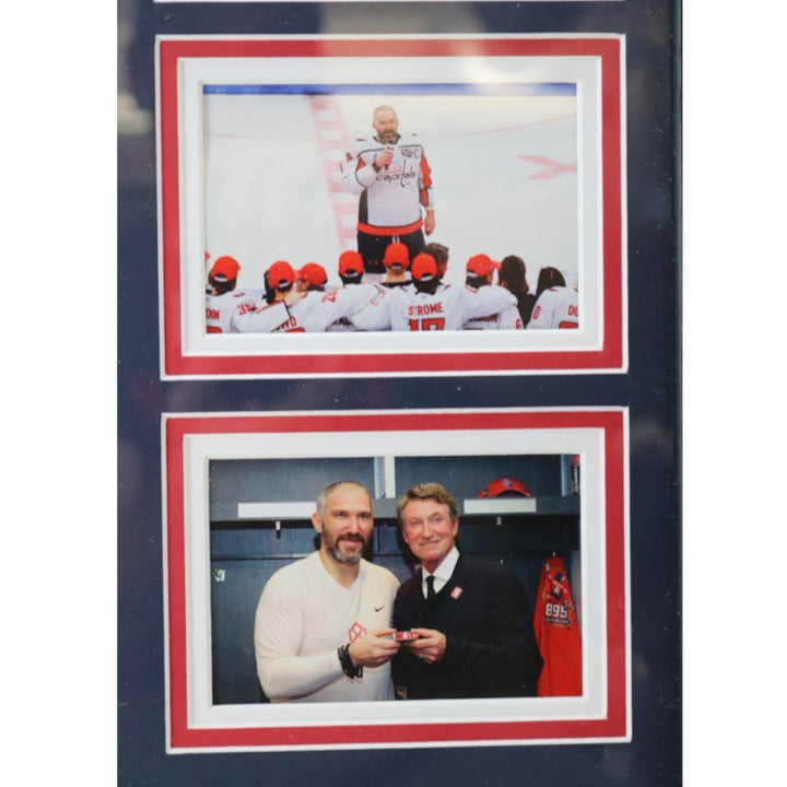 Alex Ovechkin Capitals Facsimilie Signed Framed 12x17 Photo Mint Collage LE 13/188