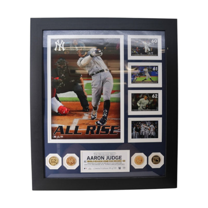 Aaron Judge NY Yankees AL 62 HR Record Framed 11x16 Photo Mint Collage LE 99/99