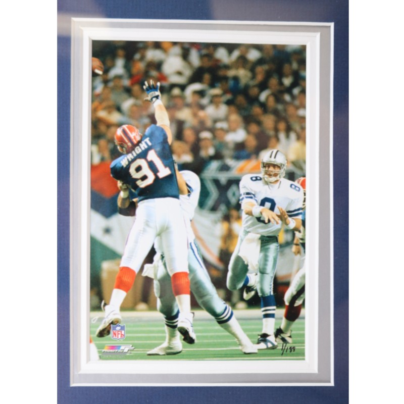 Troy Aikman Cowboys Framed 8x10 Photo Mint Collage with GU Jersey Piece LE 1/188 HM COA
