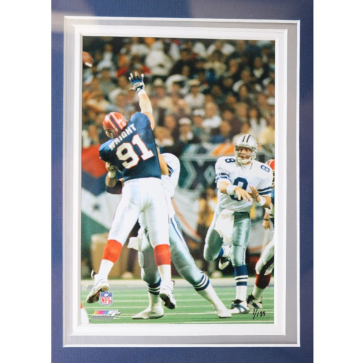Troy Aikman Cowboys Framed 8x10 Photo Mint Collage with GU Jersey Piece LE 1/188 HM COA