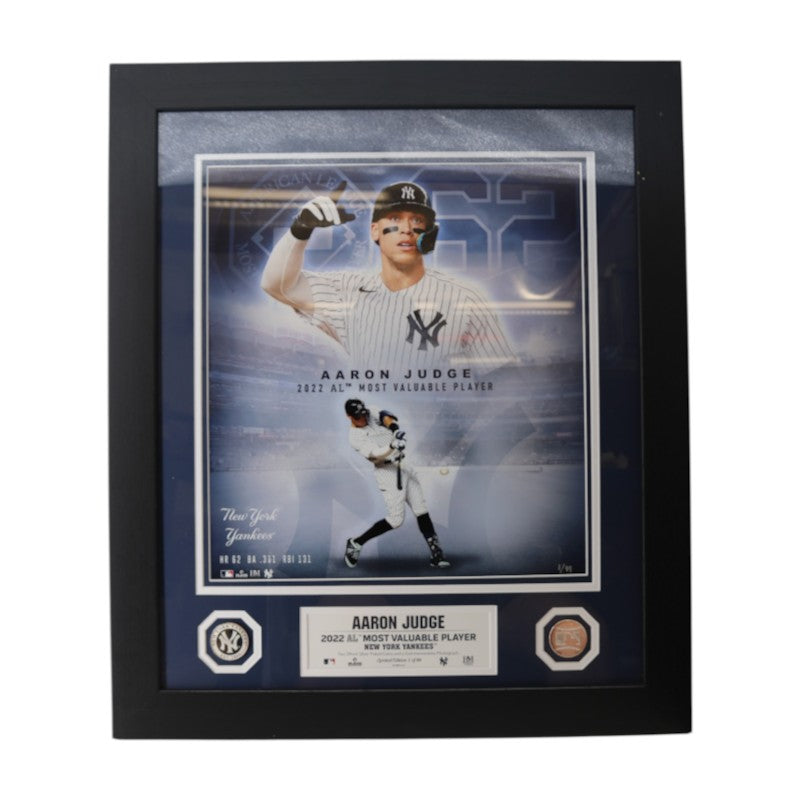 Aaron Judge New York Yankees 2022 AL MVP Framed 15x17 Photo Mint LE 1/99