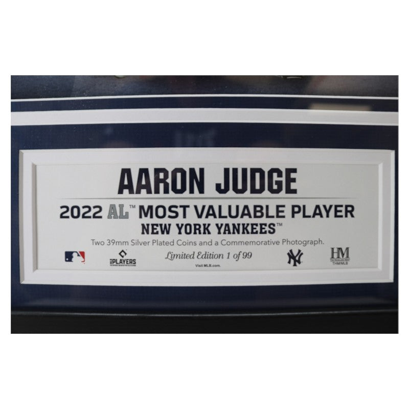 Aaron Judge New York Yankees 2022 AL MVP Framed 15x17 Photo Mint LE 1/99