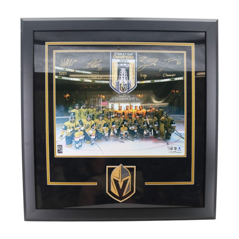 Marchessault Eichel Karlsson Hill Golden Knights Multi Signed Framed 16x20 Photo LE 6/23 Fanatics Auth
