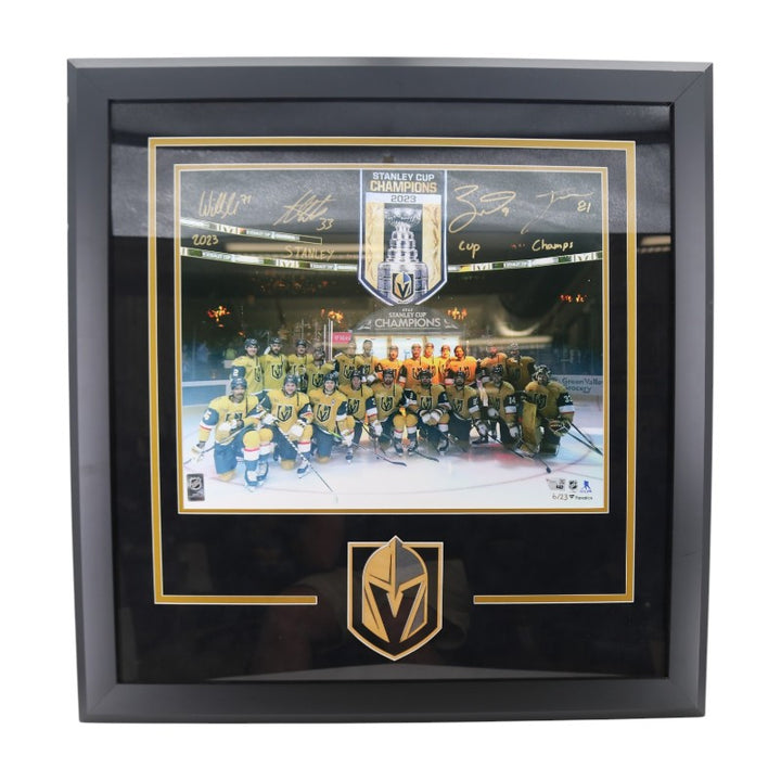 Marchessault Eichel Karlsson Hill Golden Knights Multi Signed Framed 16x20 Photo LE 6/23 Fanatics Auth