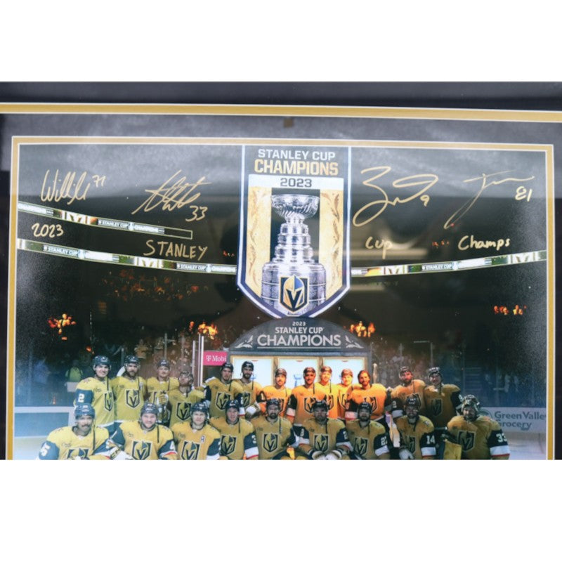 Marchessault Eichel Karlsson Hill Golden Knights Multi Signed Framed 16x20 Photo LE 6/23 Fanatics Auth