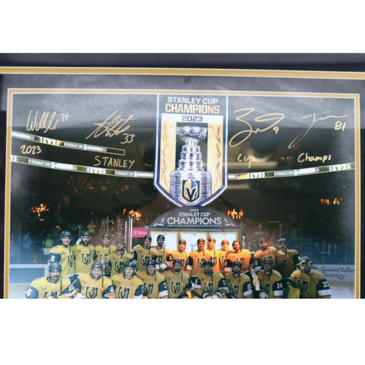 Marchessault Eichel Karlsson Hill Golden Knights Multi Signed Framed 16x20 Photo LE 6/23 Fanatics Auth