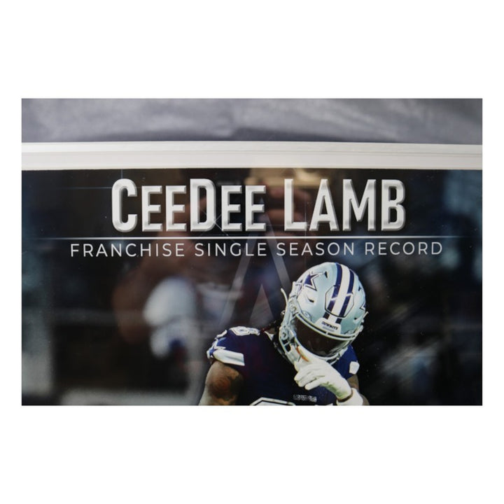 Cee Dee Lamb Dallas Cowboys Facsimile Signed Framed 16x18 Photo Mint LE 1/88