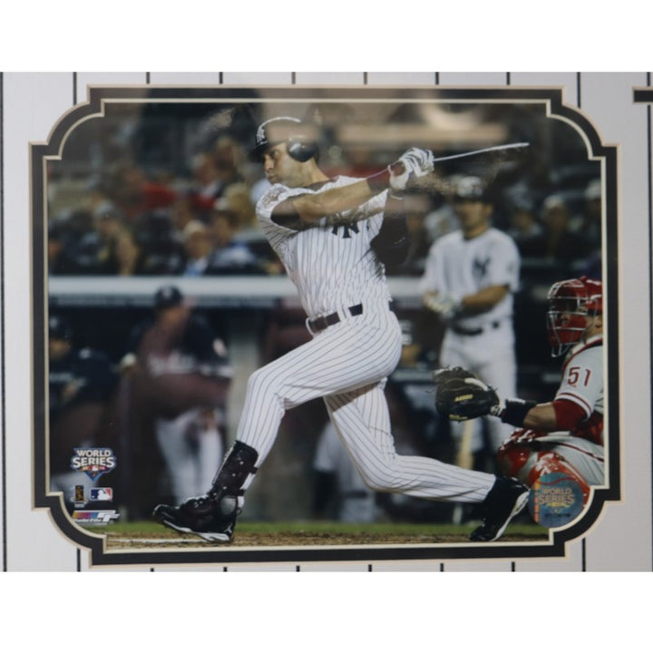 Derek Jeter NY Yankees Facsimile Signed Framed 8x10 Photo Ticket Collage LE 10/500
