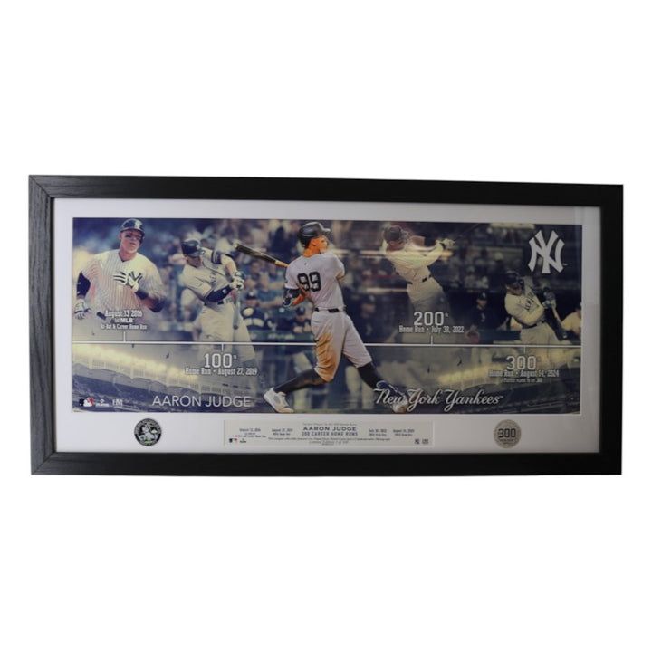 Aaron Judge New York Yankees Framed 11x28 Timeline Photo Mint LE 2/300