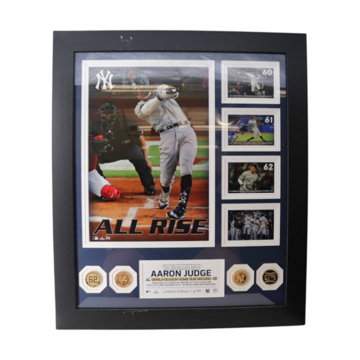Aaron Judge NY Yankees AL 62 HR Record Framed 11x16 Photo Mint Collage LE 1/99
