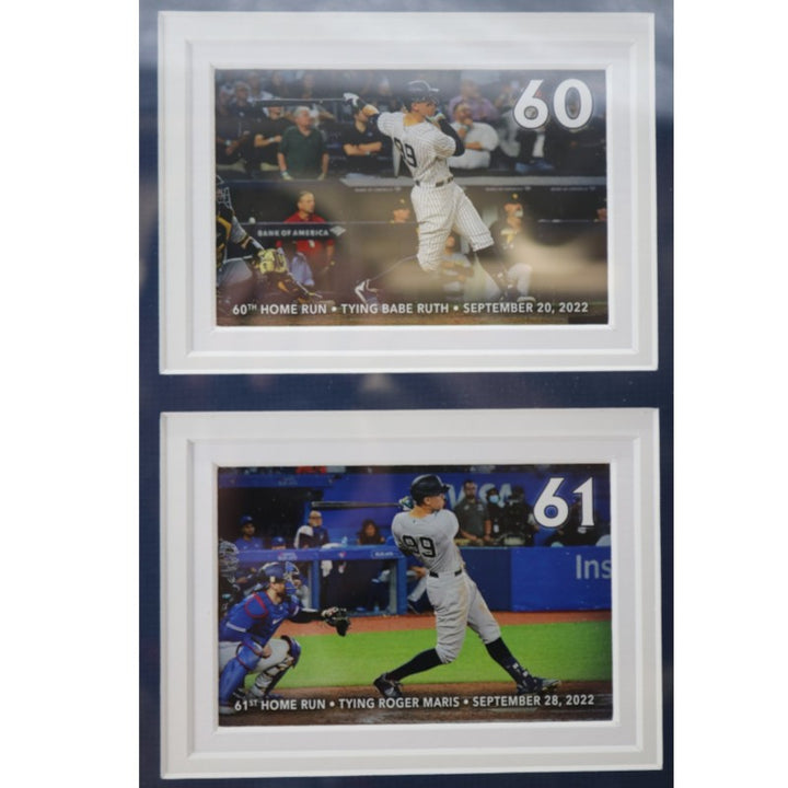 Aaron Judge NY Yankees AL 62 HR Record Framed 11x16 Photo Mint Collage LE 1/99