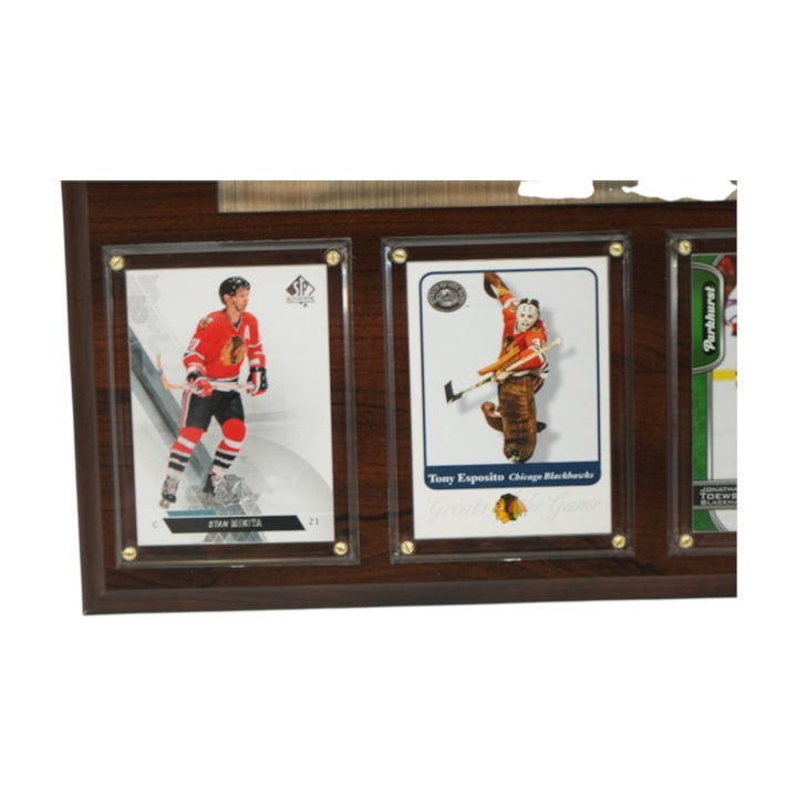 Toews Roenick Hull Chicago Blackhawks All-Time Greats Trading Card Collage Plaque