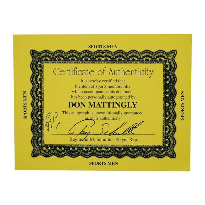 Don Mattingly Nashville Sounds Signed Framed 8x10 Photo Ticket Collage JSA COA