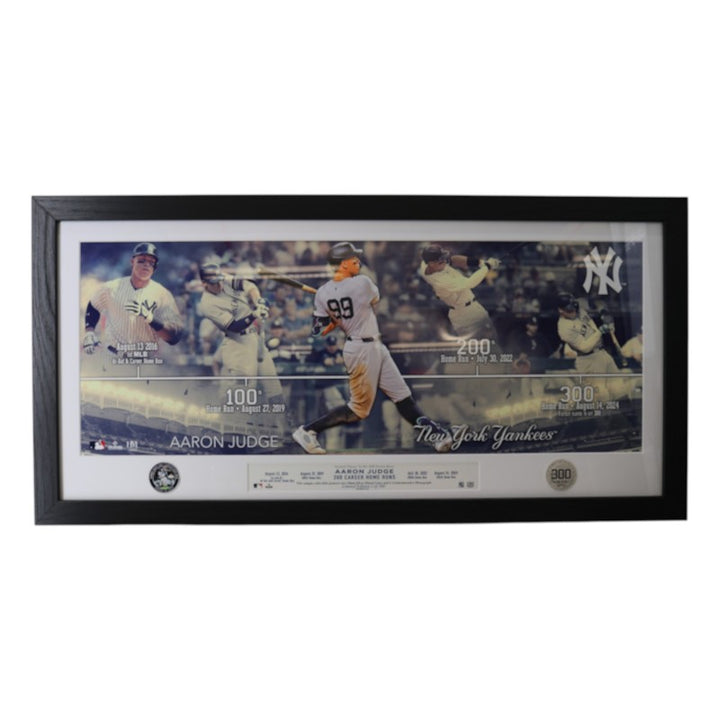 Aaron Judge New York Yankees Framed 11x28 Timeline Photo Mint LE 1/300