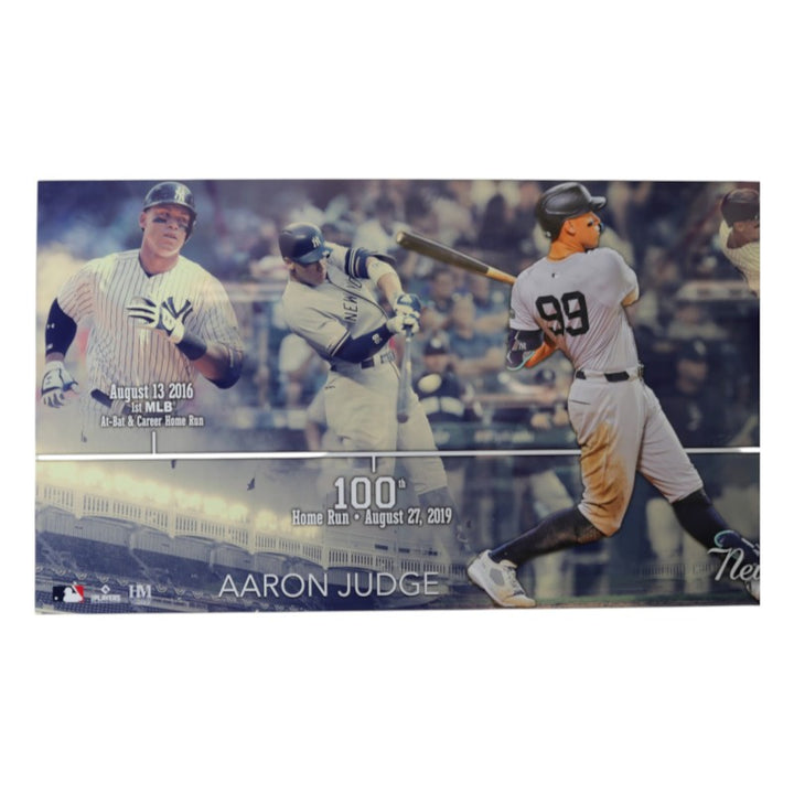 Aaron Judge New York Yankees Framed 11x28 Timeline Photo Mint LE 2/300