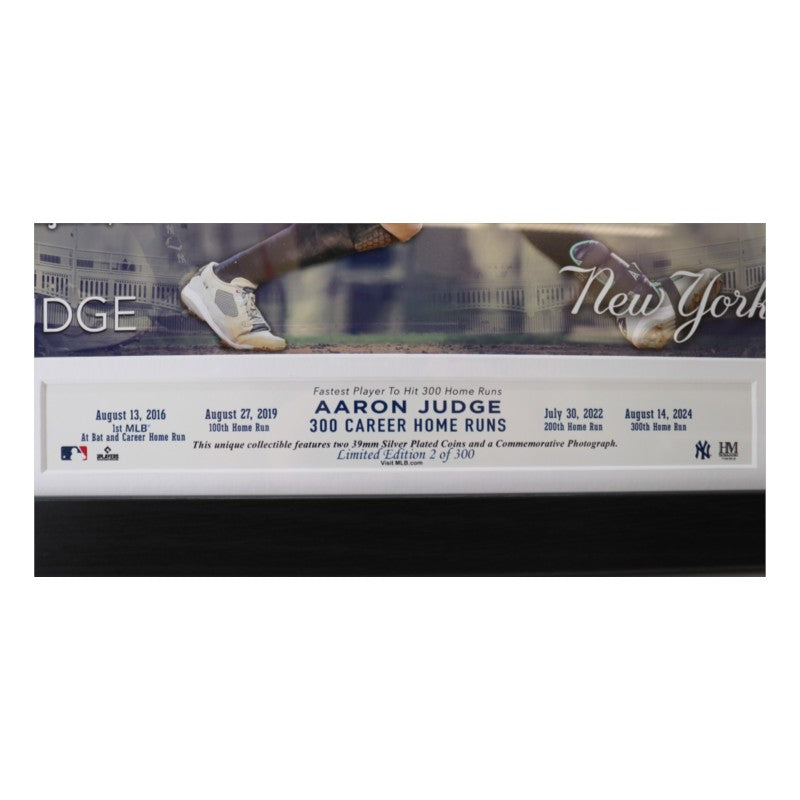 Aaron Judge New York Yankees Framed 11x28 Timeline Photo Mint LE 2/300