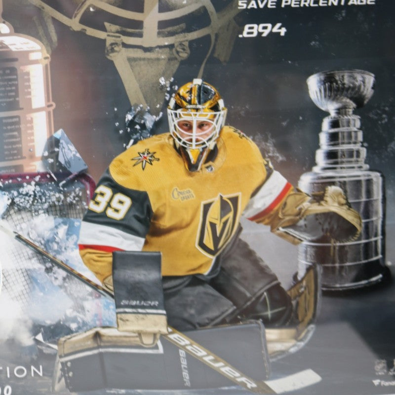 Adin Hill Laurent Brossoit VGK Framed 16x20 Photo w/ GU Net Piece LE 59/500
