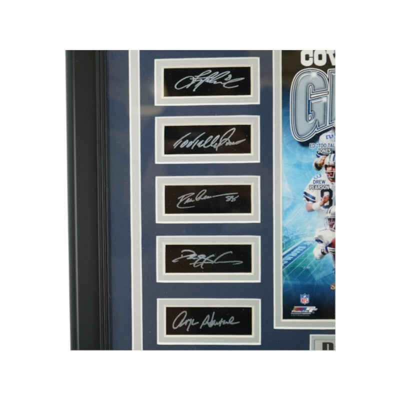 Cowboys All-Time Greats Facsimile Signed Framed 8x10 Photo Ticket Collage LE 65/300