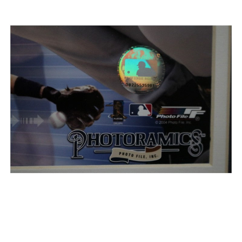 Derek Jeter NY Yankees Framed 12x35 Photo Mint with GU Dirt and Bat Piece MLB Holo/HM COA LE 1/22