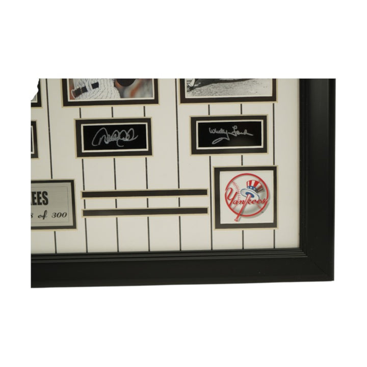 Gehrig Mantle Ruth NY Yankees Facsimile Signed Framed 4x5 Photo Collage  LE 238/300