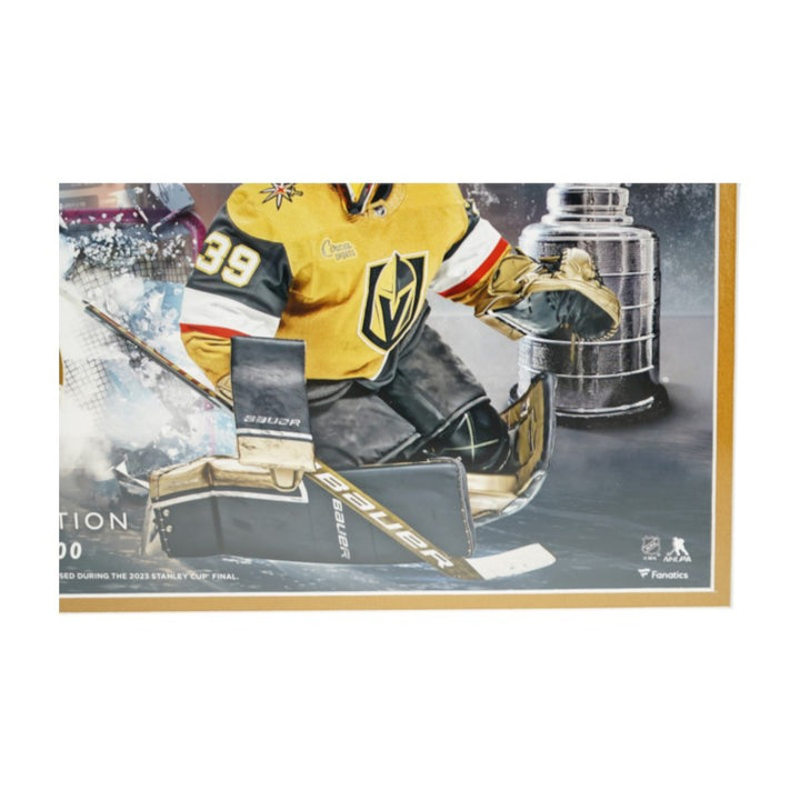 Hill Brossoit VGK Framed 16x20 Photo with GU Net Piece Fanatics COA LE 8/500