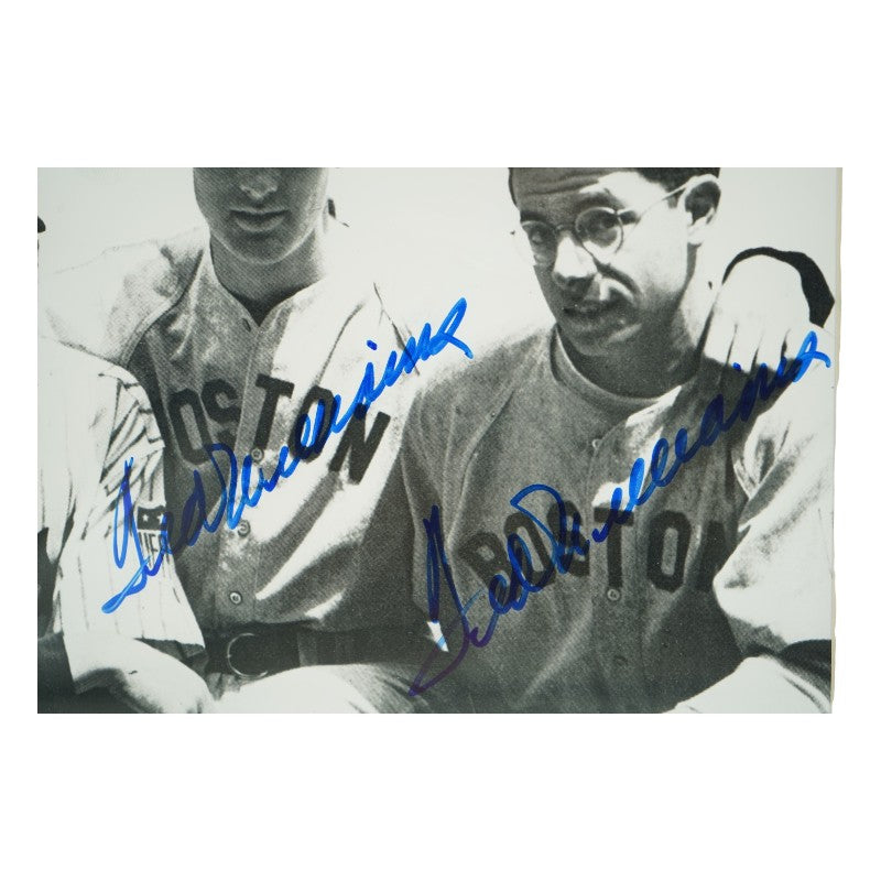 Joe DiMaggio Ted Williams Yankees Red Sox Autographed Framed 8x10 Photo JSA LOA