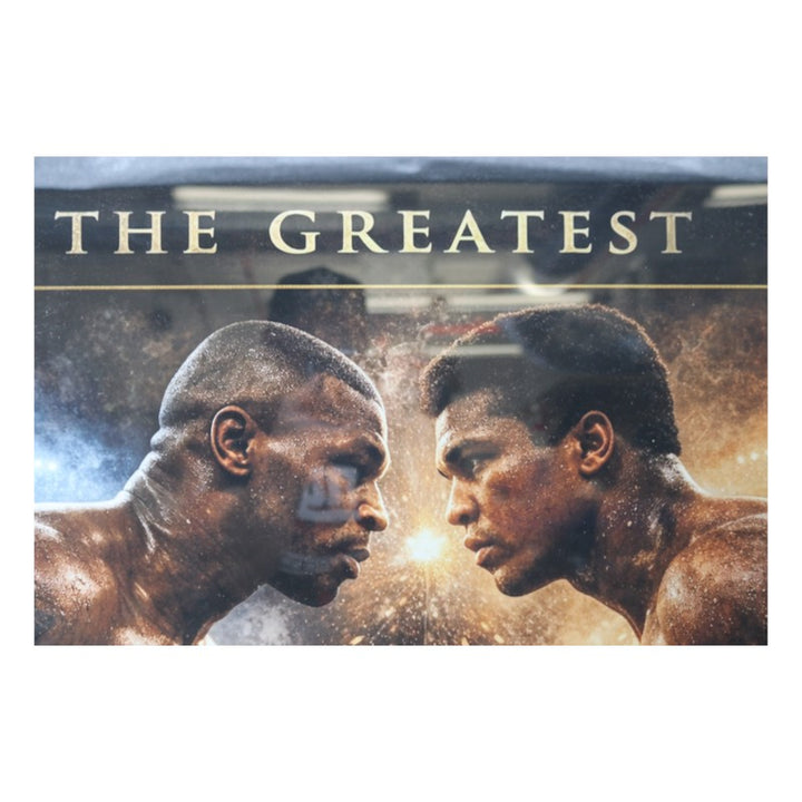 Muhammad Ali Mike Tyson Facsimile Signed Framed 15x31 The Greatest Photo LE 57/100