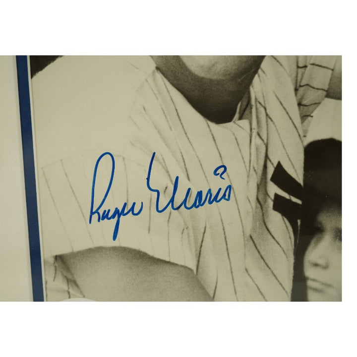 Roger Maris New York Yankees Autographed Framed 8x10 Photo JSA LOA