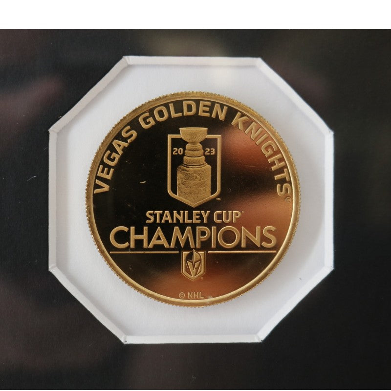 Vegas Golden Knights 2023 Banner Raising Framed 7x7 Photo Mint Collage LE 1/99
