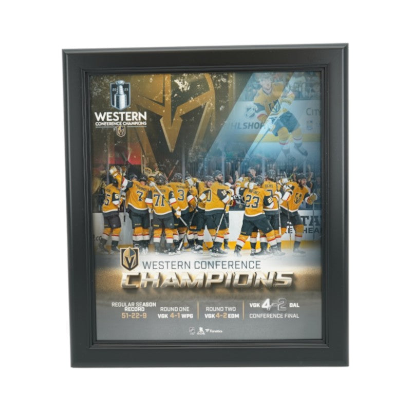 Vegas Golden Knights 2023 Conference Champions Framed 13x15 Photo