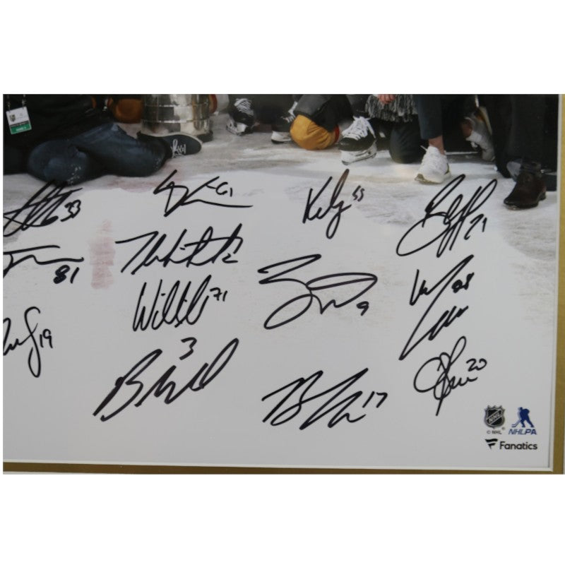 Vegas Golden Knights 2023 SC Champions Team Signed Framed 16x20 Photo Collage Fanatics Holo