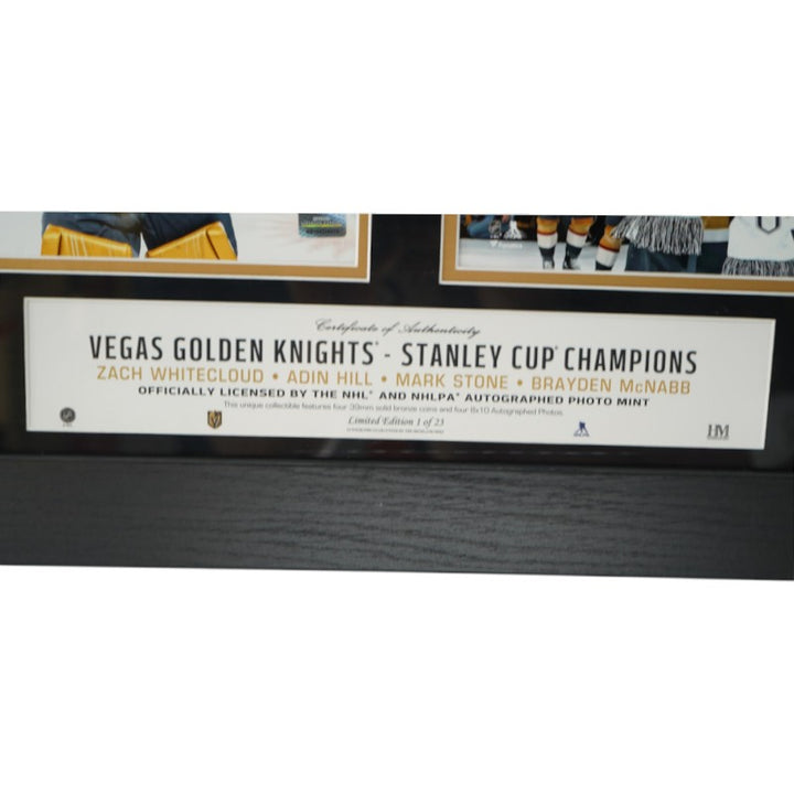 Whitecloud Hill Stone McNabb VGK Signed Framed 8x10 Photos HM Collage Fanatics Holo LE 1/23