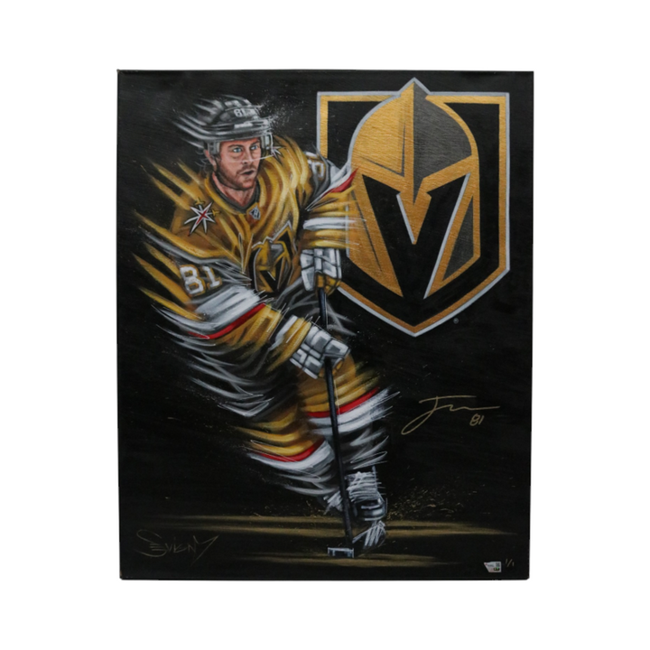 Jonathan Marchessault Las Vegas Golden Knights Autographed 24x30 Canvas LE 1/1 Fanatics Auth