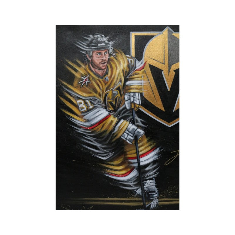Jonathan Marchessault Las Vegas Golden Knights Autographed 24x30 Canvas LE 1/1 Fanatics Auth