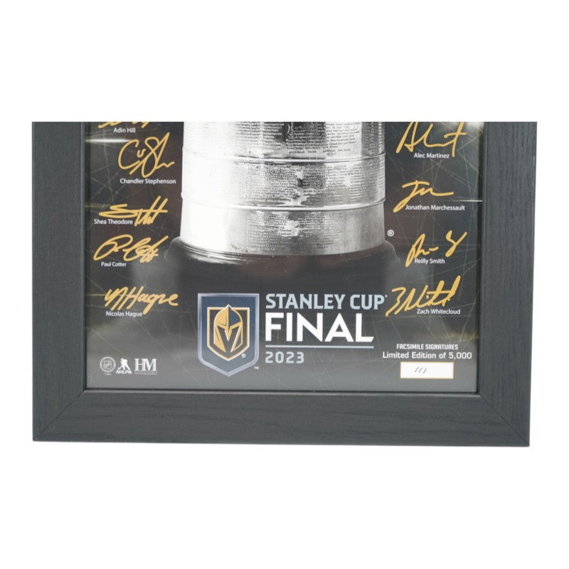Vegas Golden Knights Framed  Facsimile Team Signed 10x17 Photo LE 111/5000