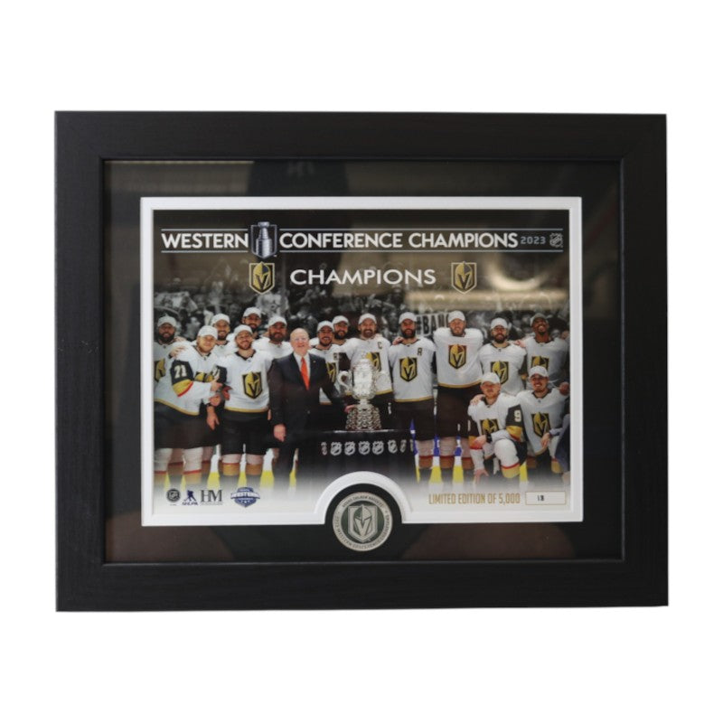 Vegas Golden Knights 2023 Conference Champions Framed 8x11 Photo Mint LE 18/5000