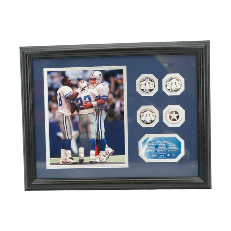 Aikman Smith Irvin Dallas Cowboys Framed 8x10 Photo Mint Collage LE 576/1000