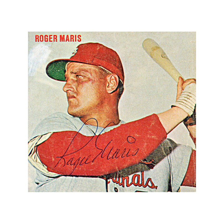 Roger Maris St. Louis Cardinals Autographed Signed 4x6 Magazine Photo (JSA LOA)